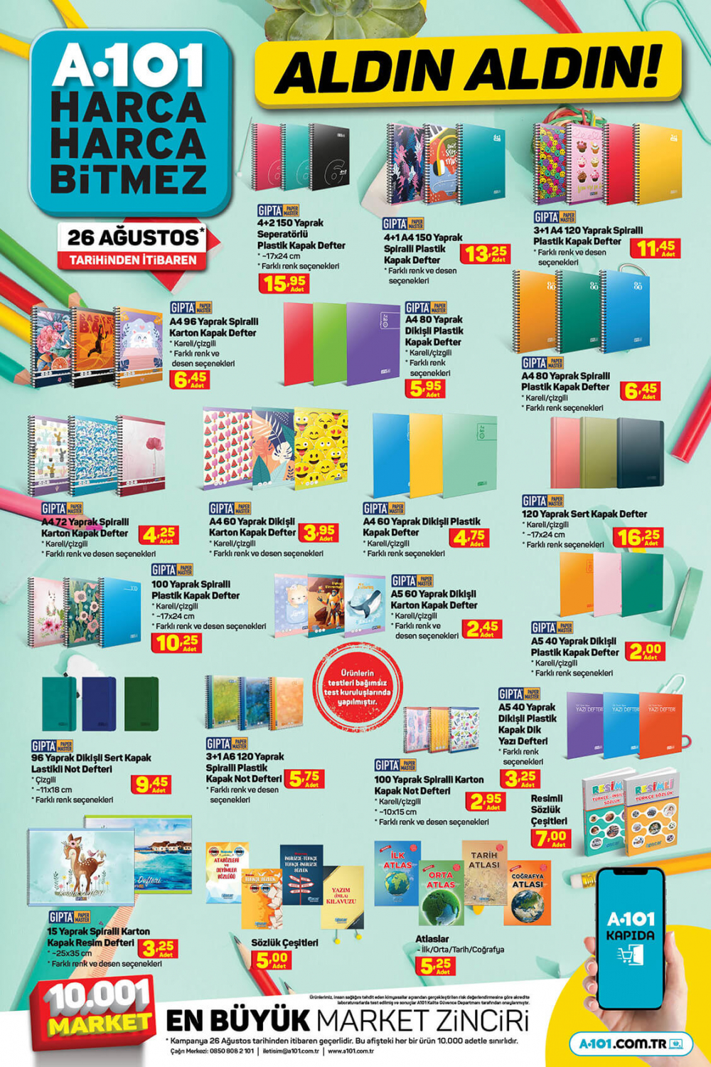 8 Ekim A101 kataloğu | Büyük ve küçük teknolojik ve ev aletlerinden, beyaz eşyalara, bahçe ekipmanlarından oyuncaklara en uygun fiyatlar A101'de! 6