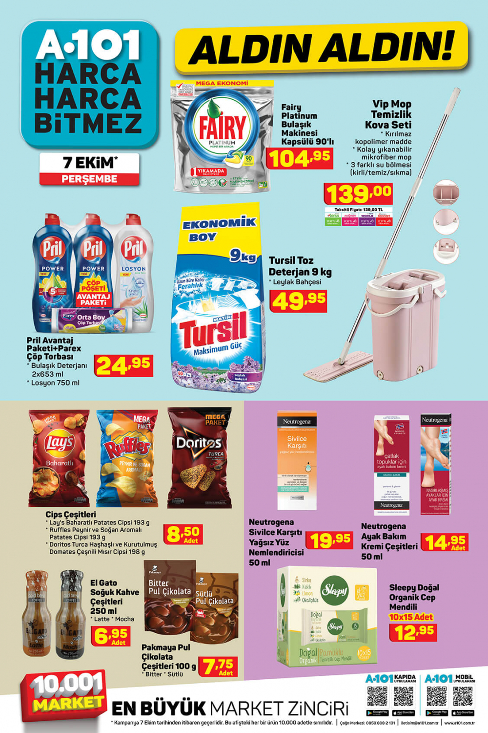 8 Ekim A101 kataloğu | Büyük ve küçük teknolojik ve ev aletlerinden, beyaz eşyalara, bahçe ekipmanlarından oyuncaklara en uygun fiyatlar A101'de! 9