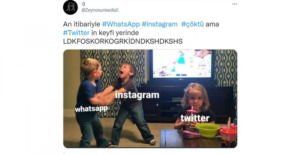 Twitter'da paylaşımda bulunup ti'ye aldılar! İşte Instagram, WhatsApp ve Facebook'un çökmesi sonrası yapılan paylaşımlar 10