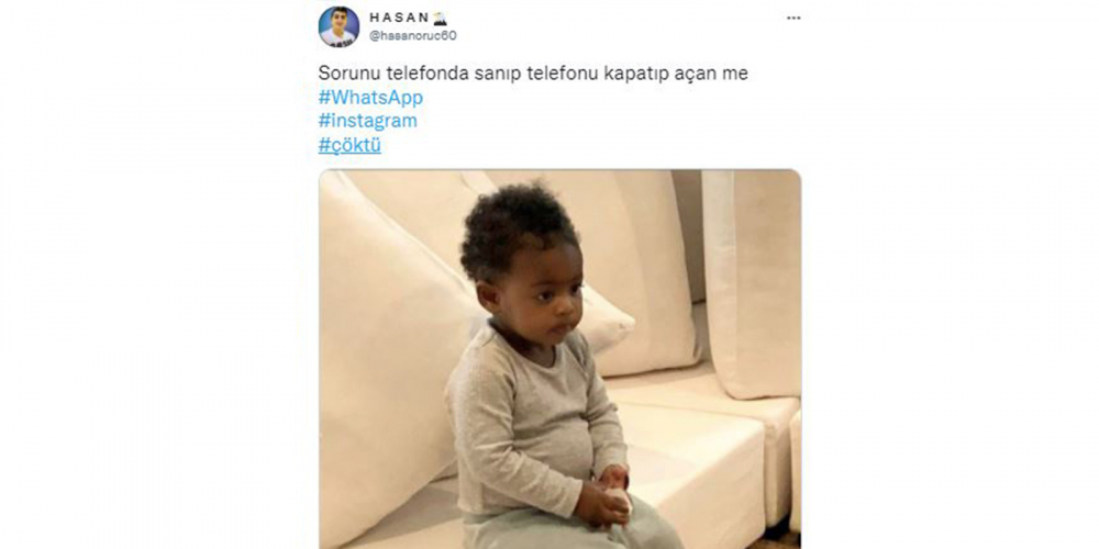 Twitter'da paylaşımda bulunup ti'ye aldılar! İşte Instagram, WhatsApp ve Facebook'un çökmesi sonrası yapılan paylaşımlar 7