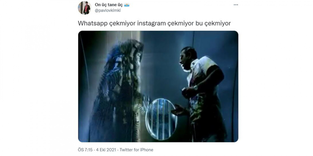 Twitter'da paylaşımda bulunup ti'ye aldılar! İşte Instagram, WhatsApp ve Facebook'un çökmesi sonrası yapılan paylaşımlar 9