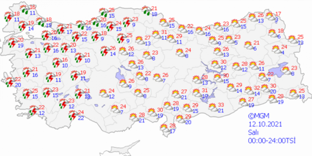 Yarın hava nasıl olacak? Meteoroloji'den Marmara ve Ege Bölgesindeki birçok il için flaş uyarı 10