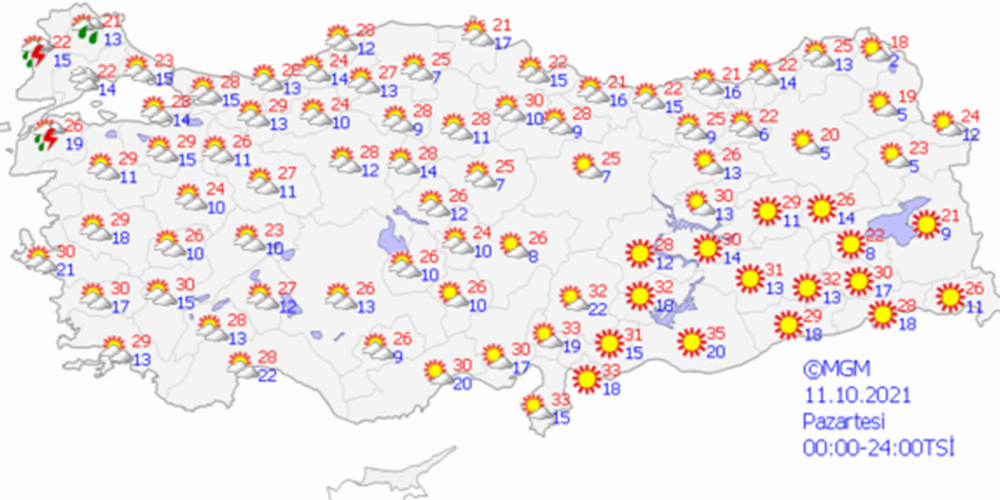 Yarın hava nasıl olacak? Meteoroloji'den Marmara ve Ege Bölgesindeki birçok il için flaş uyarı 9