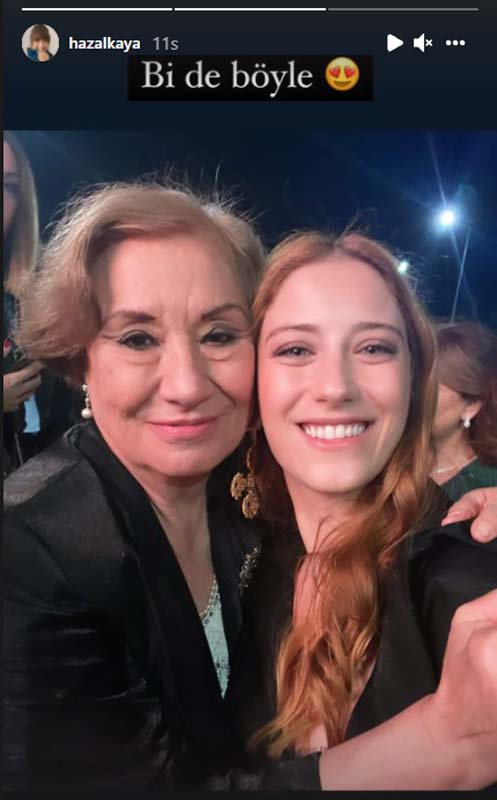 Yaptığı konuşmayla Altın Portakal'a damga vuran Hazal Kaya paylaşımıyla dikkat çekti! "Ne şanslıyım" 9