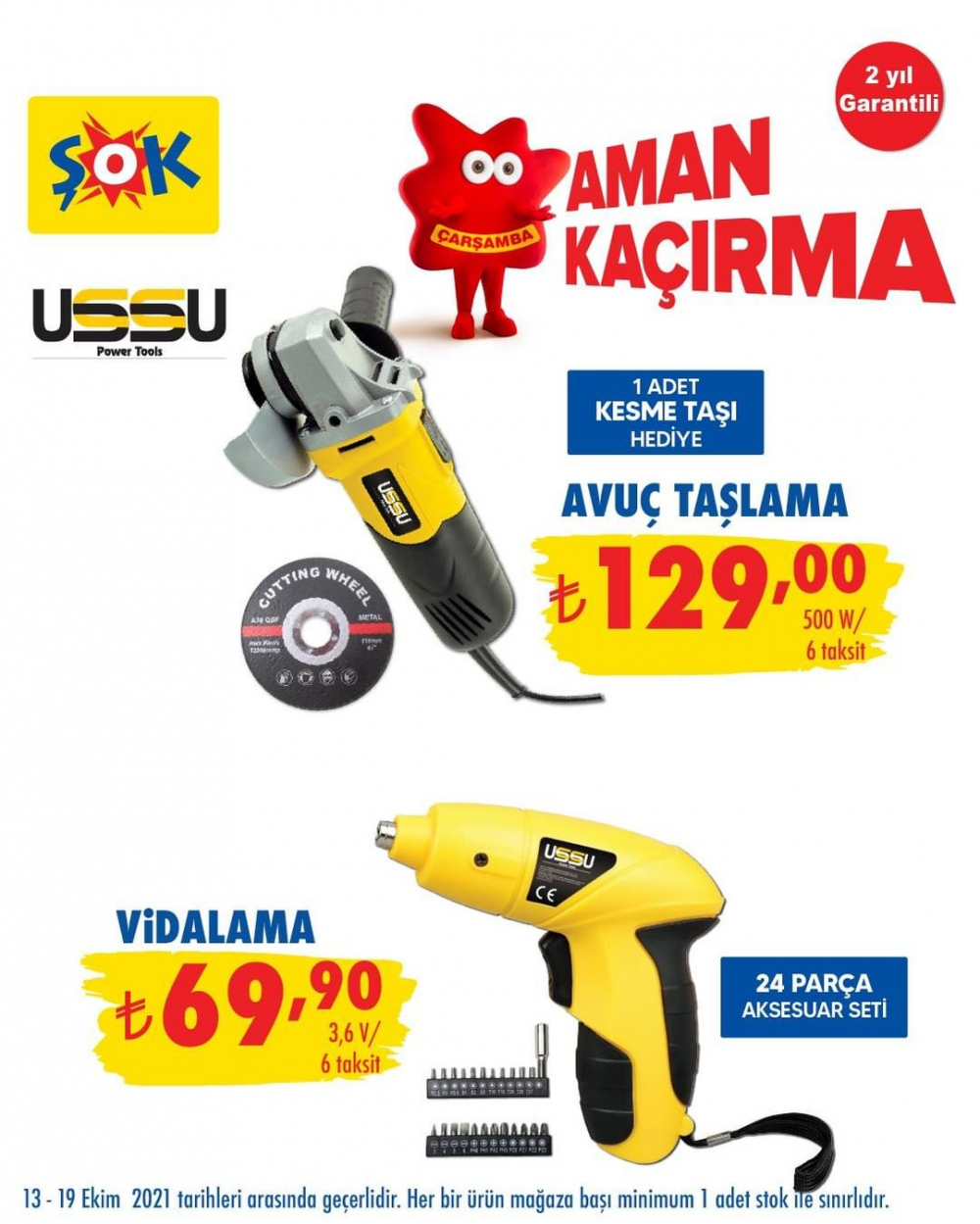 ŞOK 19 Ekim 2021 aktüel ürünler kataloğu | Bu hafta ŞOK'ta neler var? 35