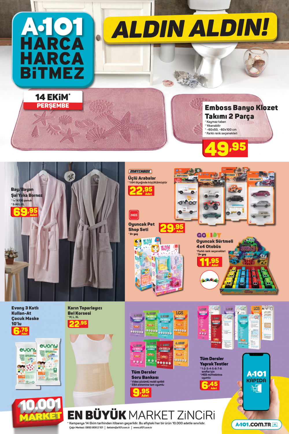 22 Ekim Cuma 2021 A101 aktüel ürünler kataloğu | Büyük ve küçük teknolojik ve ev aletlerinden, beyaz eşyalara, bahçe ekipmanlarından oyuncaklara en uygun fiyatlar A101'de! 11