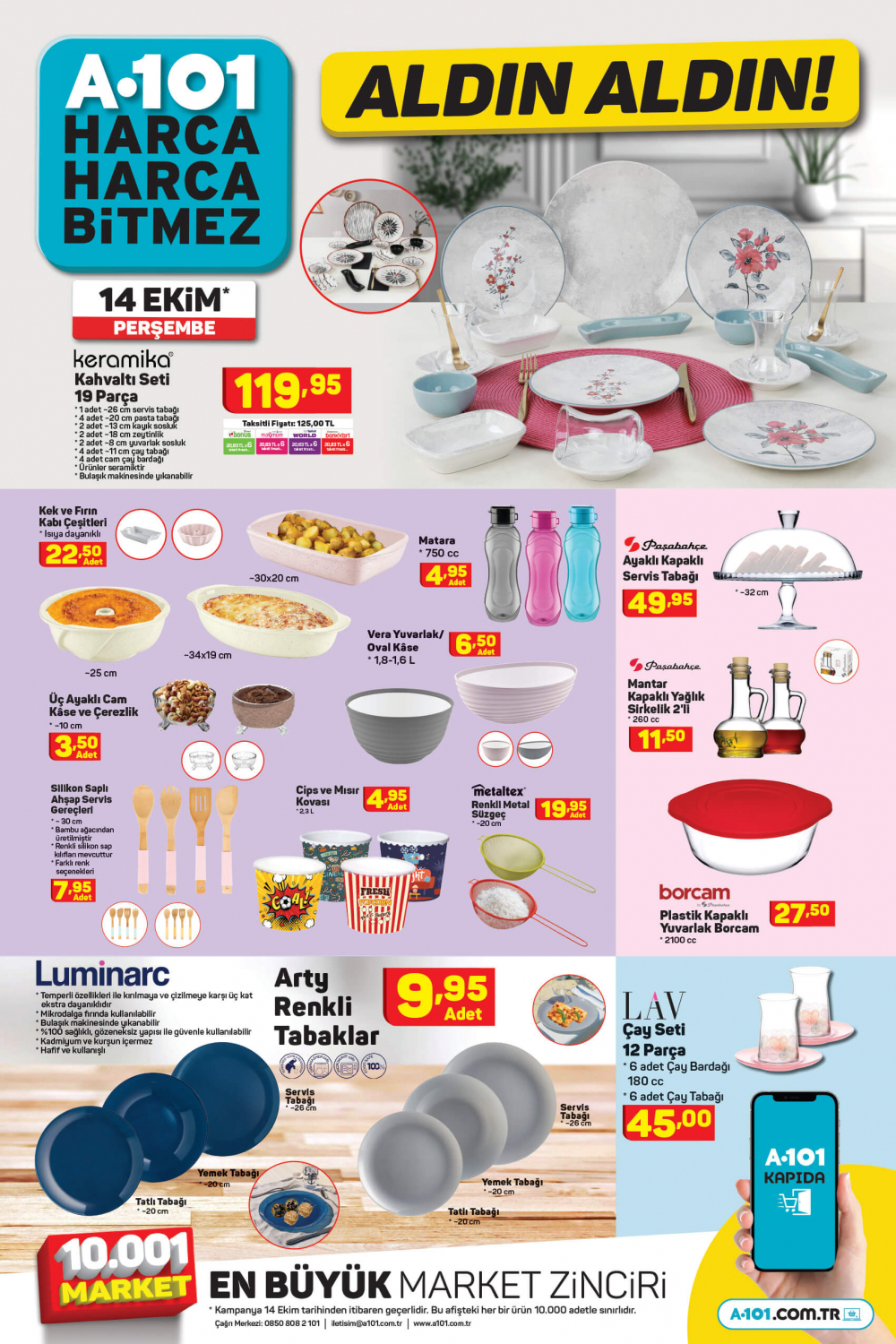 22 Ekim Cuma 2021 A101 aktüel ürünler kataloğu | Büyük ve küçük teknolojik ve ev aletlerinden, beyaz eşyalara, bahçe ekipmanlarından oyuncaklara en uygun fiyatlar A101'de! 7