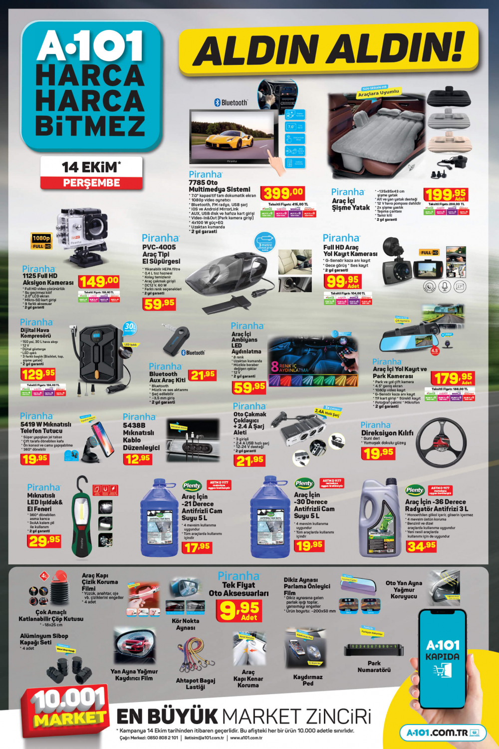 22 Ekim Cuma 2021 A101 aktüel ürünler kataloğu | Büyük ve küçük teknolojik ve ev aletlerinden, beyaz eşyalara, bahçe ekipmanlarından oyuncaklara en uygun fiyatlar A101'de! 8