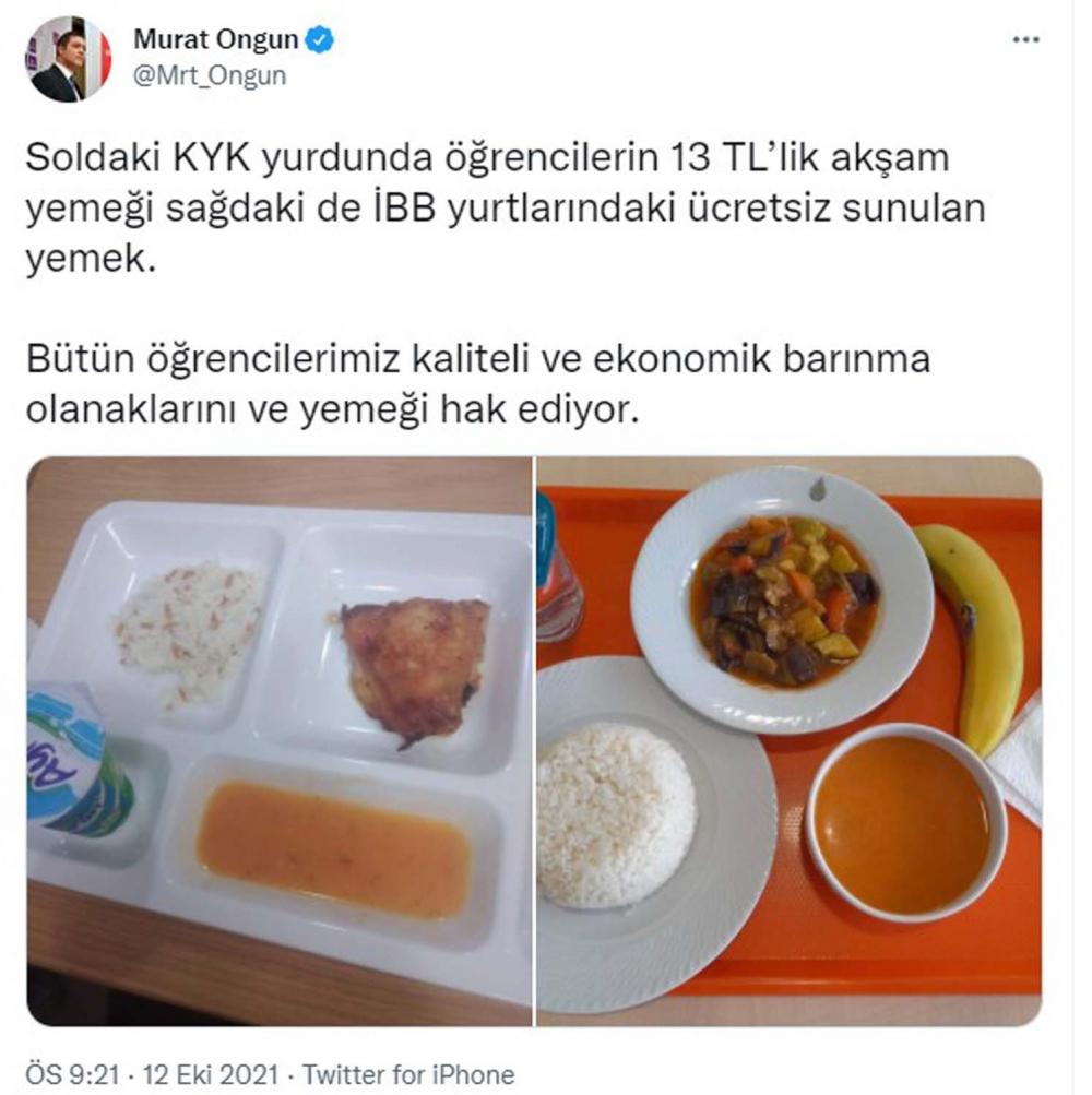 Yine yalan yine CHP! Murat Ongun'un KYK ve İBB yurt yemekleri kıyası fena patladı! GSB yurtlarından tokat gibi cevap! 1