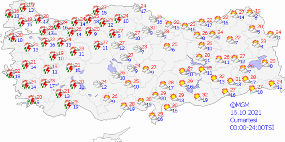 Yarına dikkat! Meteoroloji Genel Müdürlüğü'nden turuncu uyarı 6