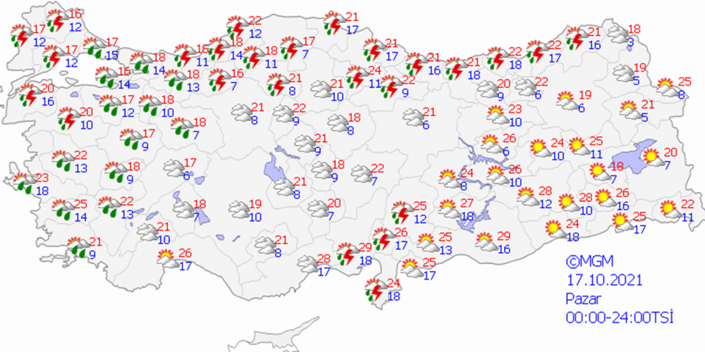 Yarına dikkat! Meteoroloji Genel Müdürlüğü'nden turuncu uyarı 7