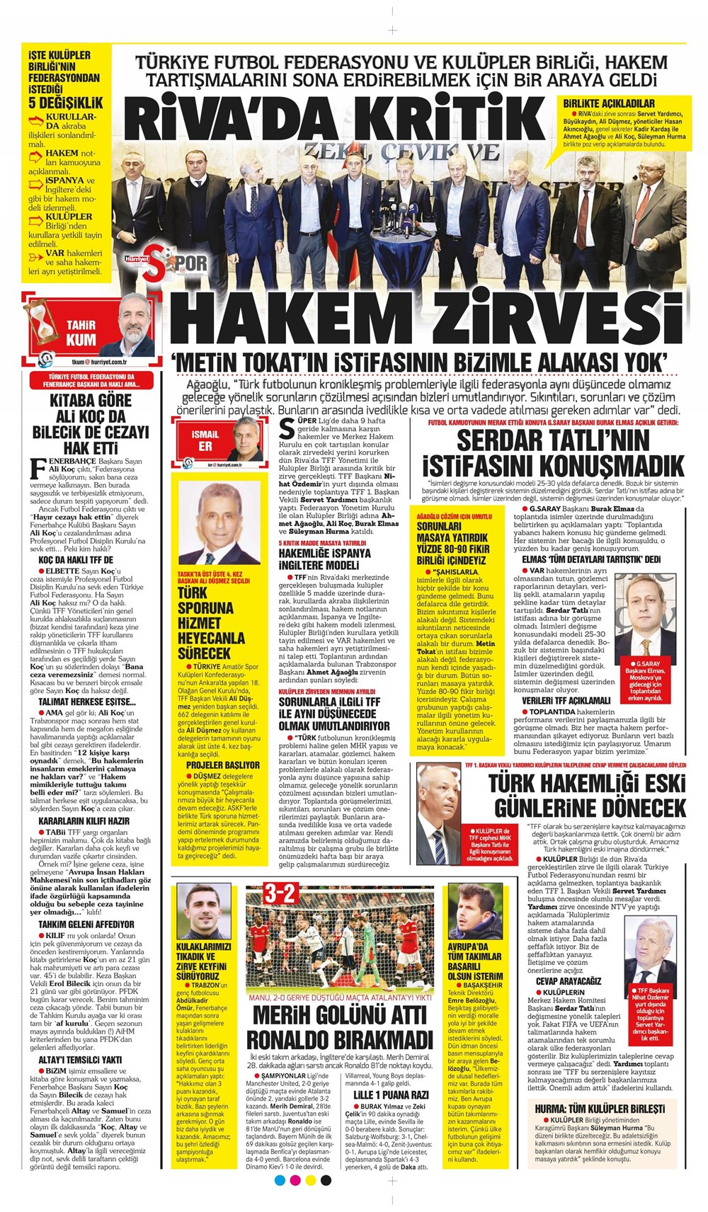 21 Ekim 2021 Perşembe günün spor manşetleri | Fenerbahçe ve Galatasaray'ın Avrupa gecesi! 18