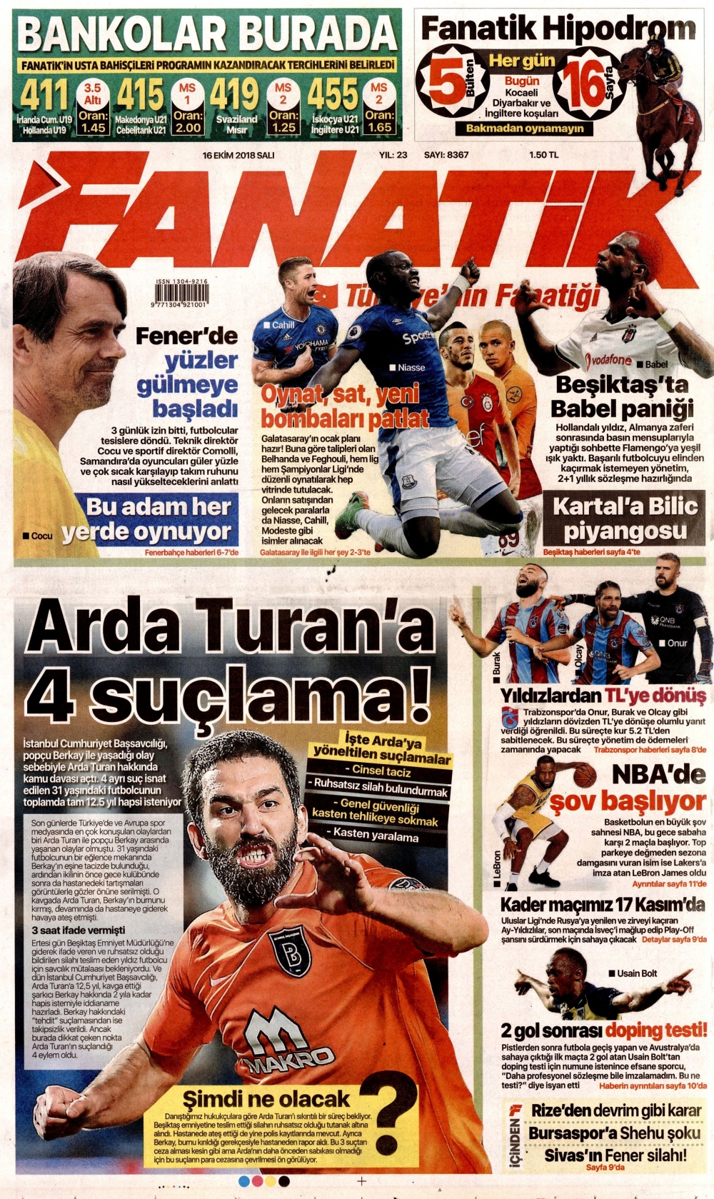 Gazeteler bugün ne yazdı? |16 Ekim 2018 gazete manşetleri 16
