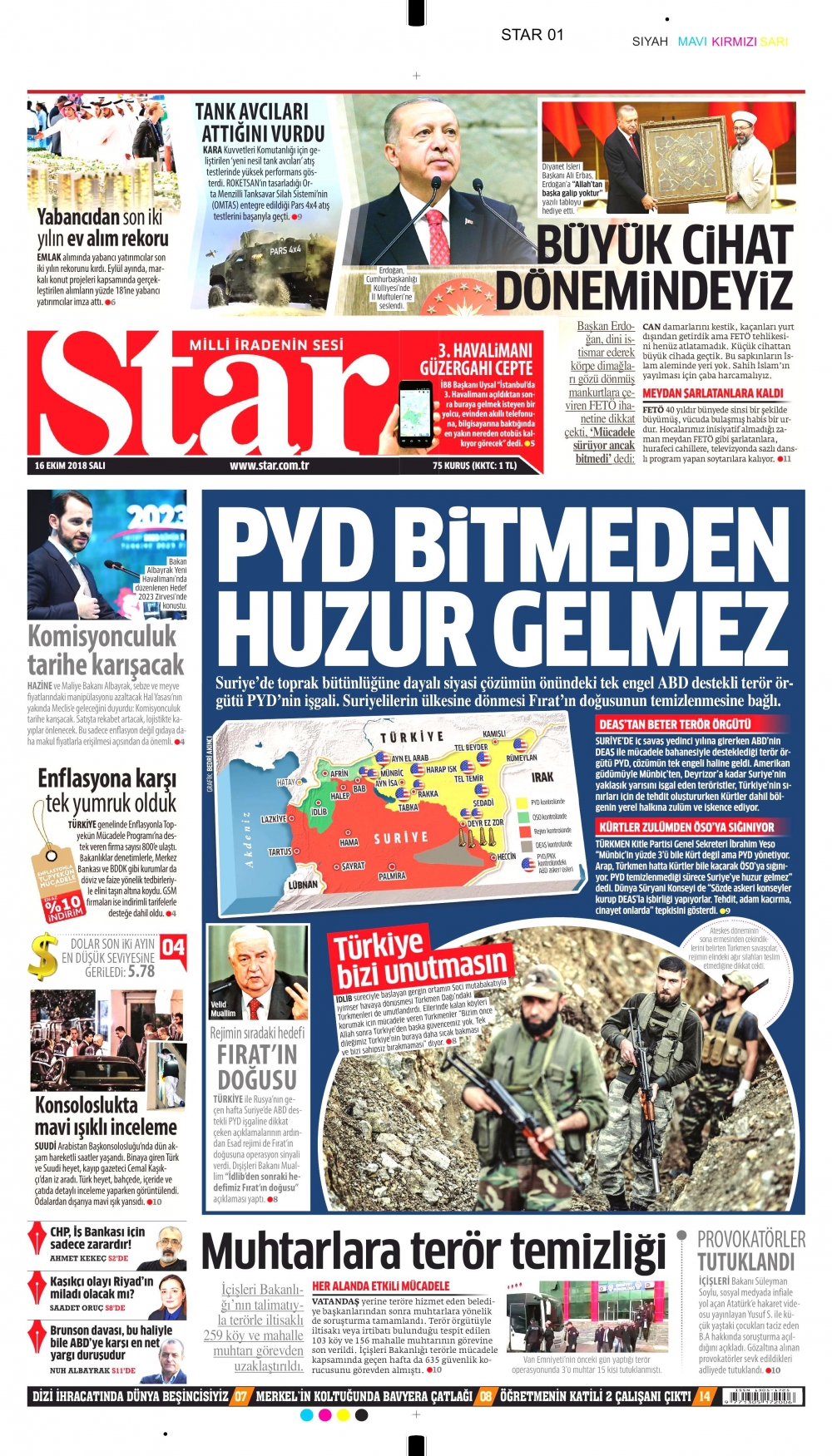 Gazeteler bugün ne yazdı? |16 Ekim 2018 gazete manşetleri 4