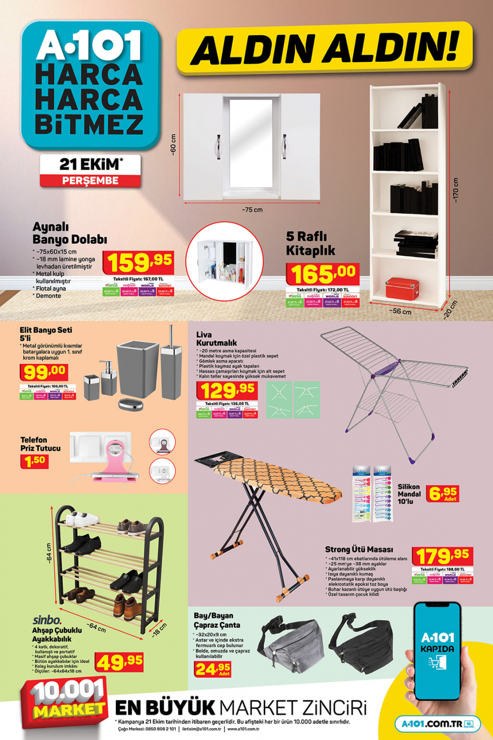 26 Ekim Salı 2021 A101 aktüel ürünler kataloğu | Büyük ve küçük teknolojik ve ev aletlerinden, beyaz eşyalara, elektrikli motordan, oyuncaklara en uygun fiyatlar A101'de! 4