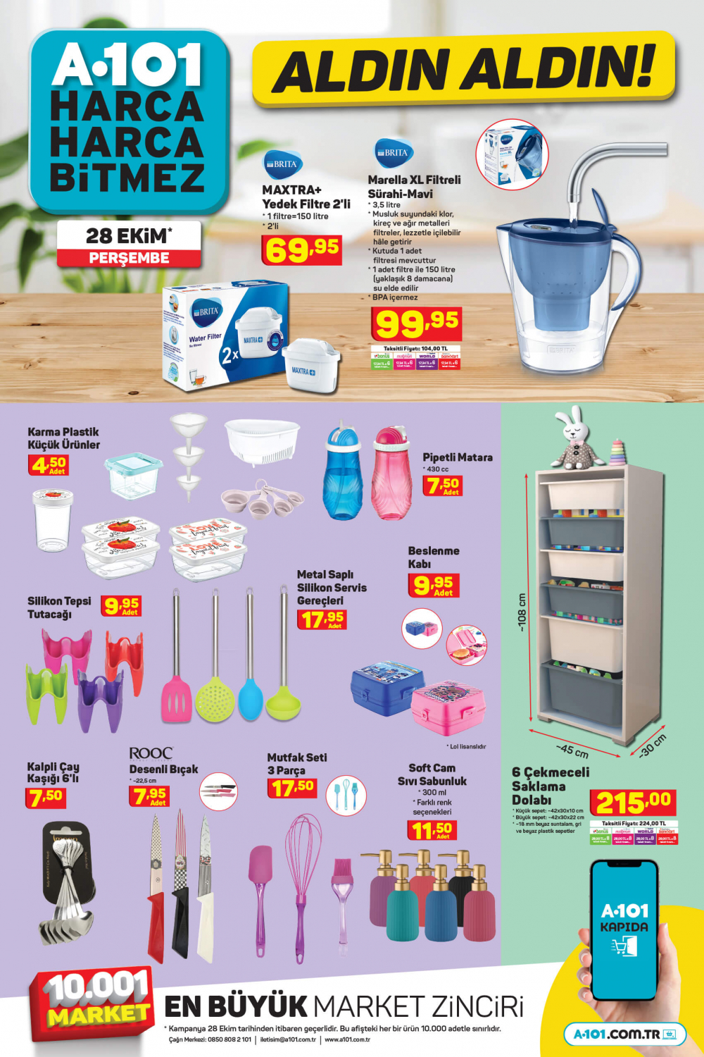 A101 1 Kasım 2021 kataloğu | Nevresim takımlarından,  makyaj malzemelerine, büyük ve küçük teknolojik ve ev aletlerinden, oyuncaklara en uygun fiyatlar A101'de! 8