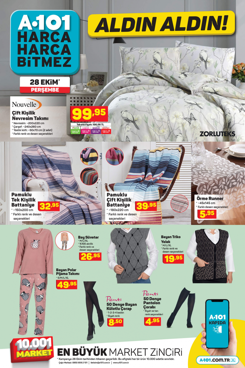A101 1 Kasım 2021 kataloğu | Nevresim takımlarından,  makyaj malzemelerine, büyük ve küçük teknolojik ve ev aletlerinden, oyuncaklara en uygun fiyatlar A101'de! 9
