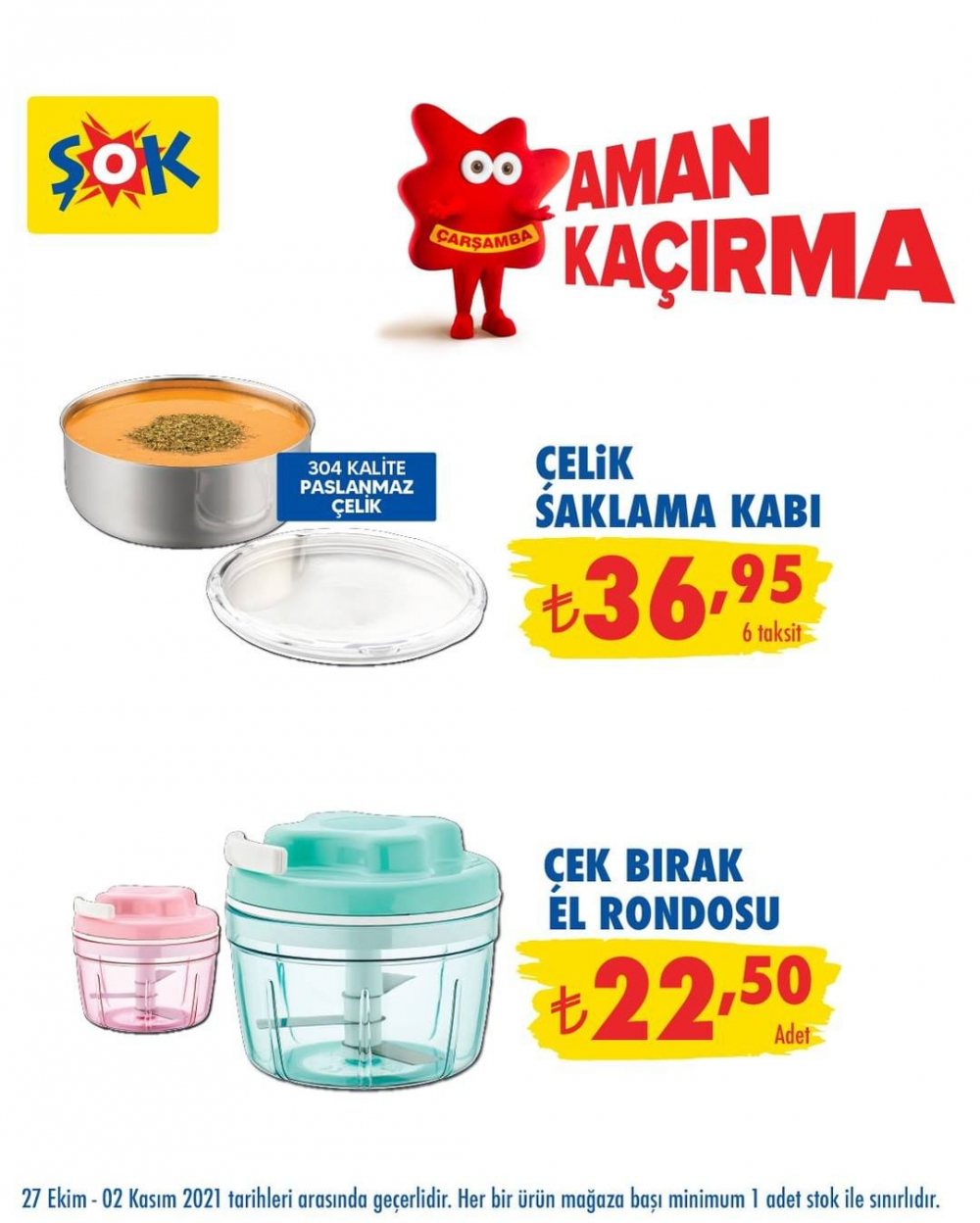 2 Kasım ŞOK kataloğu 2021 | ŞOK'ta bu hafta neler var? 6