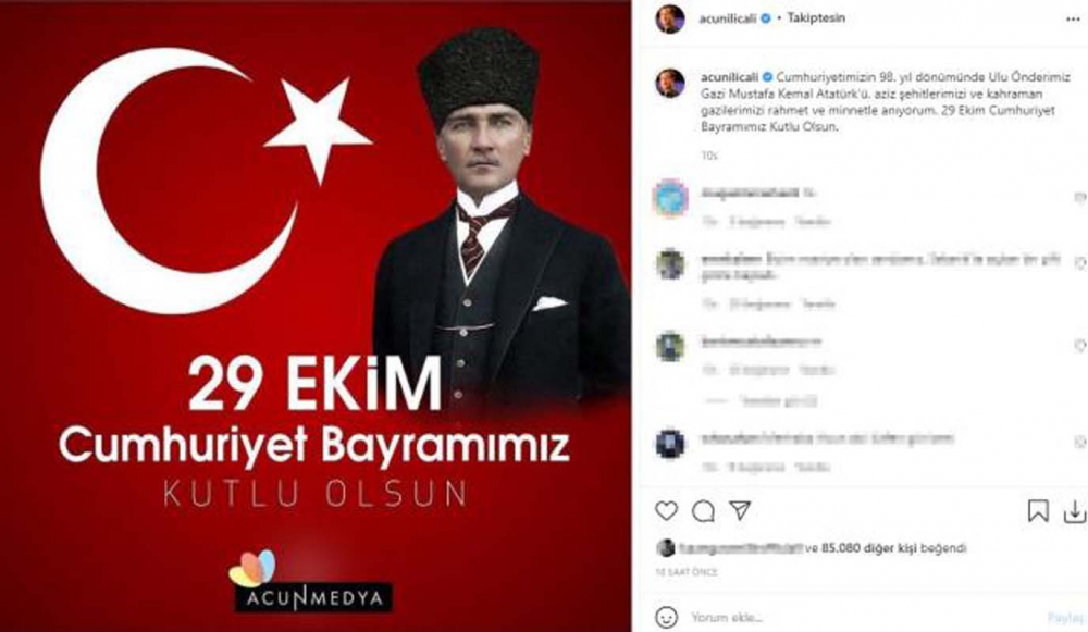 Sanat dünyasının ünlü isimleri 29 Ekim'i kutladı! İşte o paylaşımlar... 21