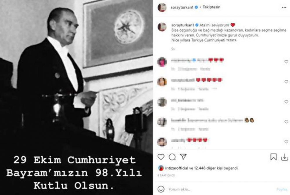 Sanat dünyasının ünlü isimleri 29 Ekim'i kutladı! İşte o paylaşımlar... 8