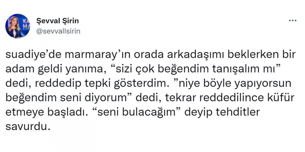 Hem hakarete uğradı, hem de tehdit edildi! Haber muhabiri Şevval Şirin'e sözlü taciz 4