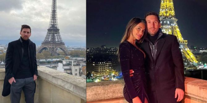 Messi'nin Eyfel Kulesi pozu fotomontaj gazabına uğradı! Yapılan paylaşımlar görenleri kahkahaya boğdu!