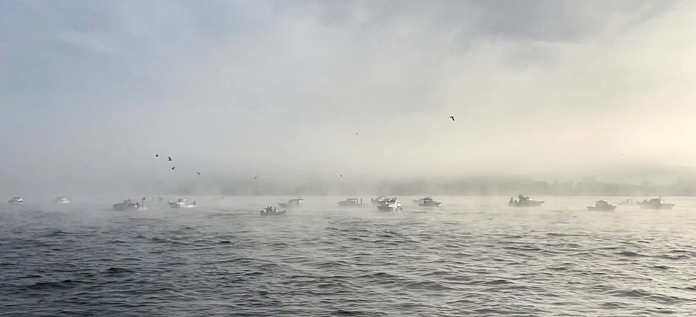 İstanbul'da sis etkili oldu! Boğaz ve 15 Temmuz Şehitler Köprüsü sisten kayboldu! İşte İstanbul'dan sis fotoğrafları. 13