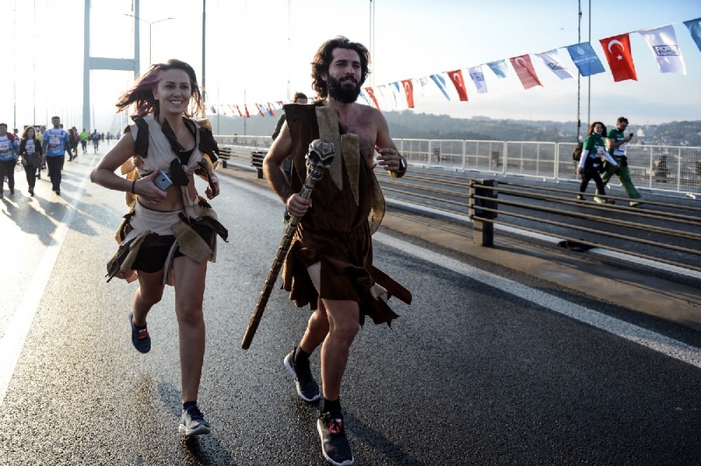 40. İstanbul Maratonu'ndan ilginç kareler 1