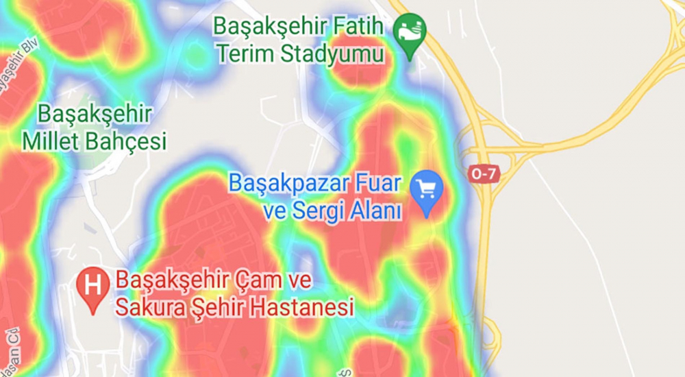 Korkutan vaka artışı sürüyor! İşte İstanbul'un koronavirüs haritası! 9