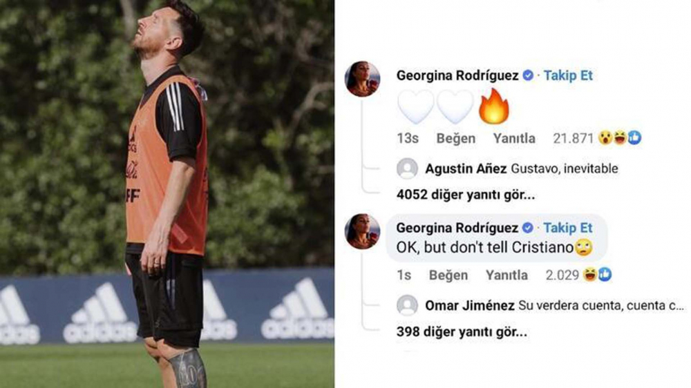 Ronaldo'nun sevgilisinden Messi'nin paylaşımına alevli yorum! 2