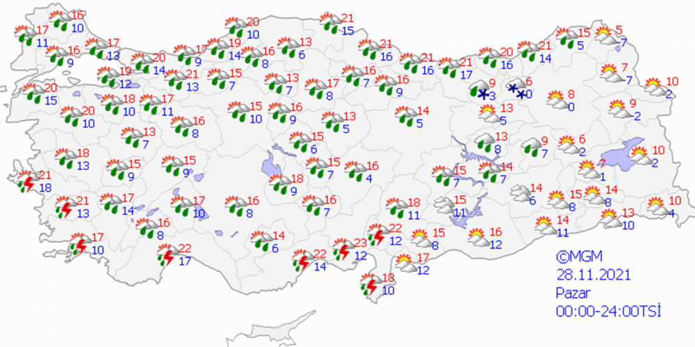 O güne dikkat! Meteoroloji Genel Müdürlüğü'nden 3 il için yoğun kar yağışı uyarısı! 7