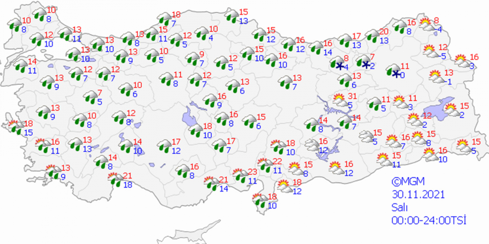 O güne dikkat! Meteoroloji Genel Müdürlüğü'nden 3 il için yoğun kar yağışı uyarısı! 9