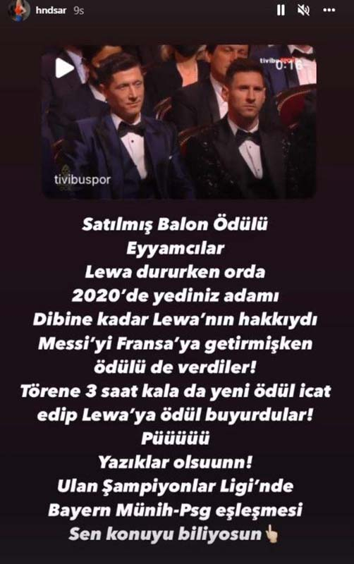 Hande Sarıoğlu'ndan zehir zemberek sözler! Messi'nin kazandığı ödülü doğru bulmadı! "Yazıklar olsun" 8