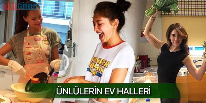 Onları hiç böyle görmediniz! Ünlülerin ev halleri