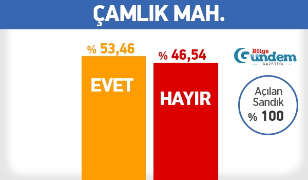 Pendik 16 Nisan Referandum Mahalle sonuçları 7