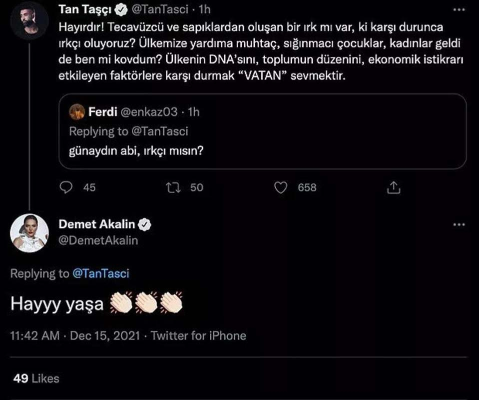 Tan Taşçı'nın cinsel saldırı olayı hakkındaki paylaşımı tepki çekti! Demet Akalın'dan destek geldi! 12