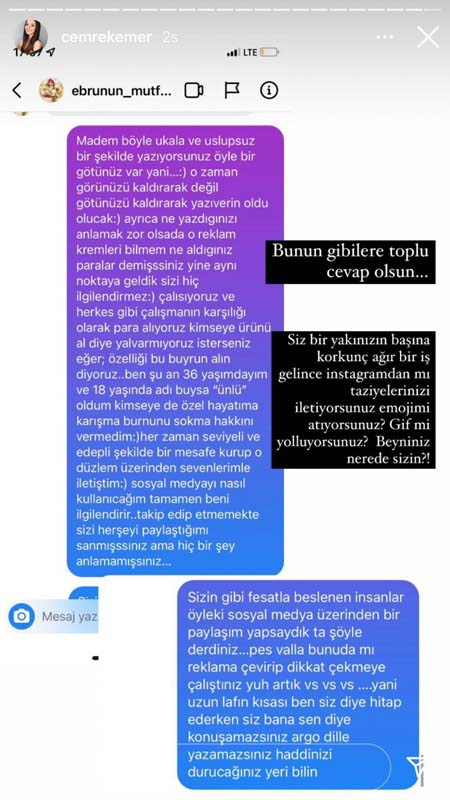 Gülçin Ergül hakkında paylaşım yapmayan Cemre Kemer gelen mesaja verdiği tepkiyle ağızları açık bıraktı! "Bizsiz bir hiçsiniz" 7