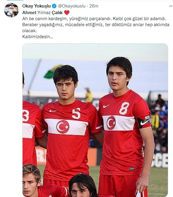 Ahmet Çalık'ın ölümüyle ilgili futbol camiasından duygusal paylaşımlar! 11