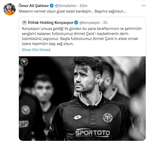 Ahmet Çalık'ın ölümüyle ilgili futbol camiasından duygusal paylaşımlar! 8