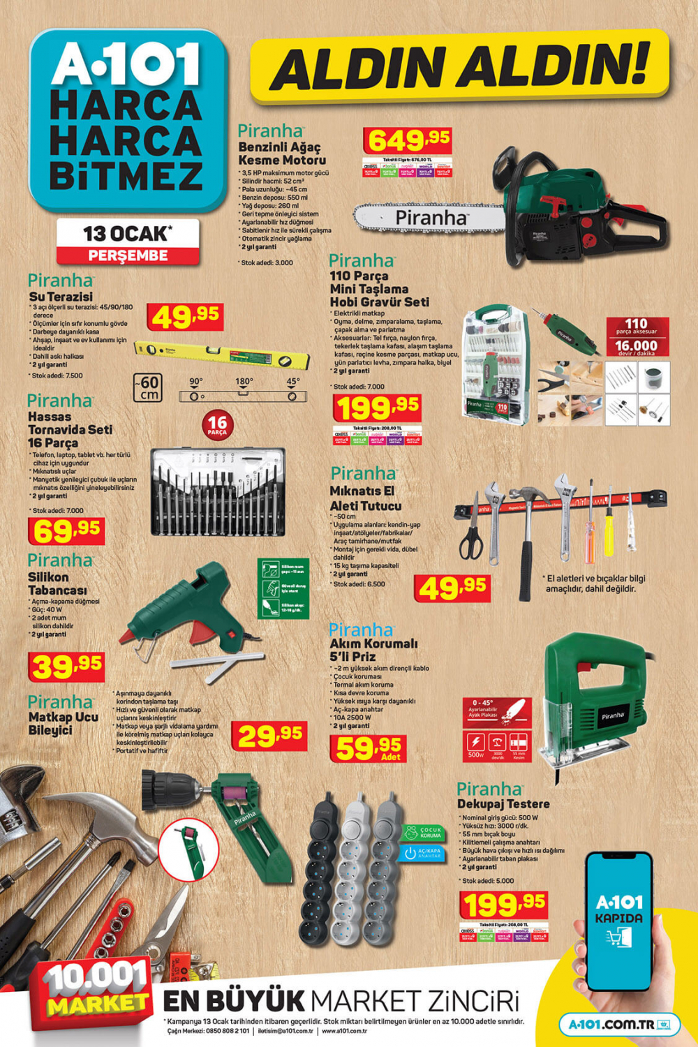 A101 aktüel ürünler kataloğu 13 Ocak 2022 | A101 bu hafta gelenler: Züccaciye, hırdavat, çeyiz ve tekstil... 7