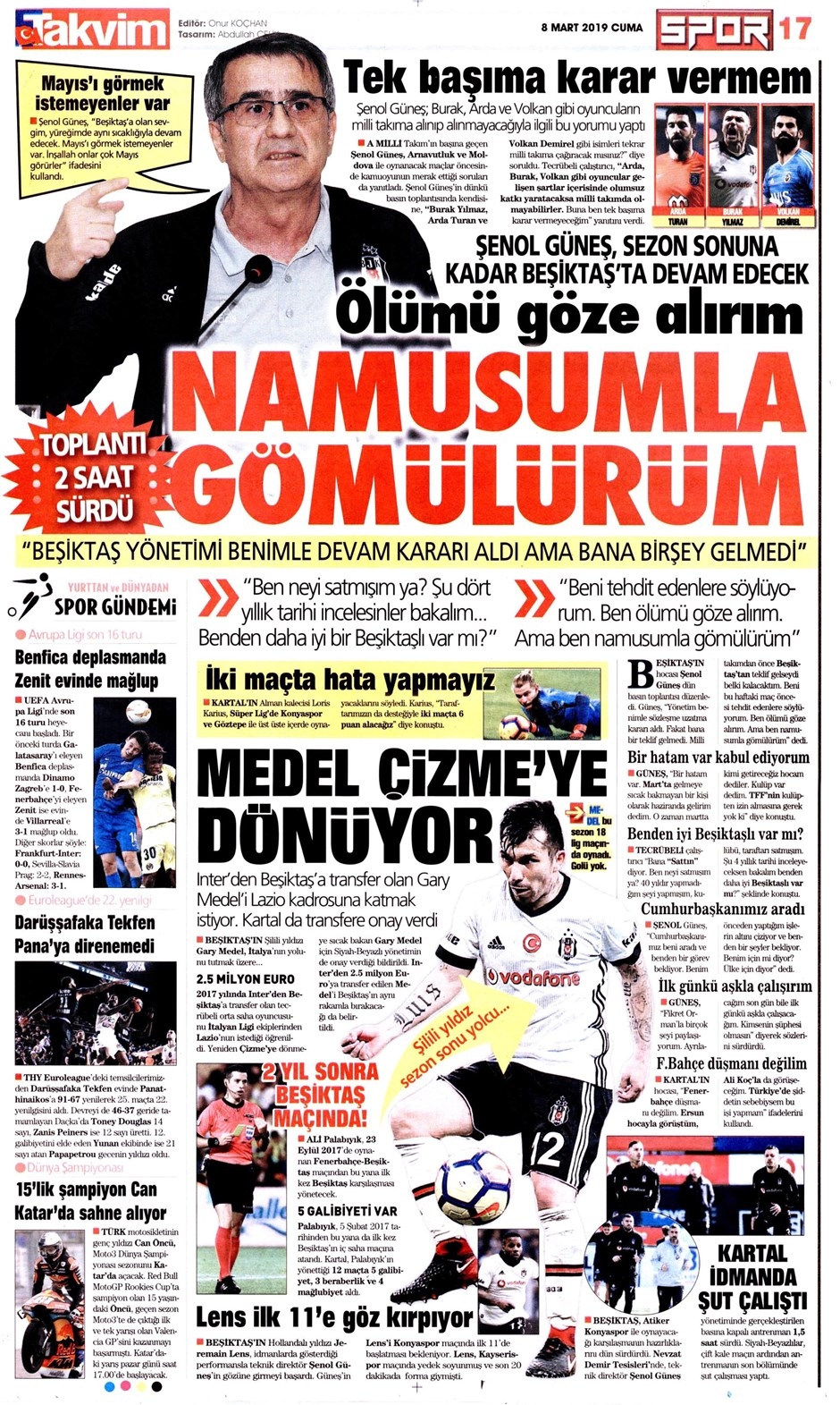 Günün Spor Manşetleri (08.03.2019) 10