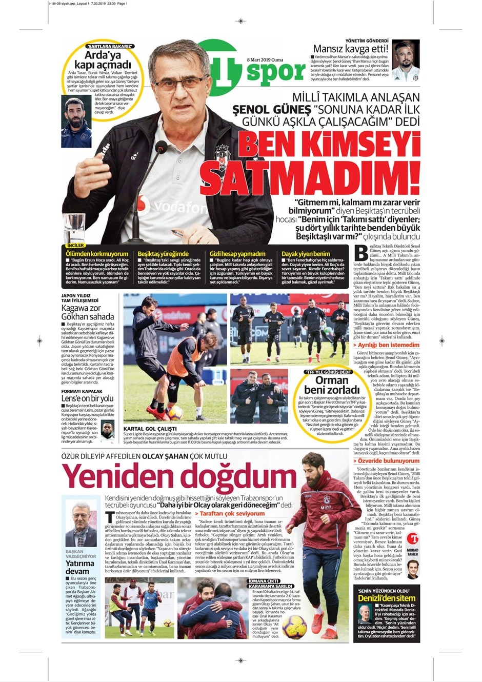 Günün Spor Manşetleri (08.03.2019) 12