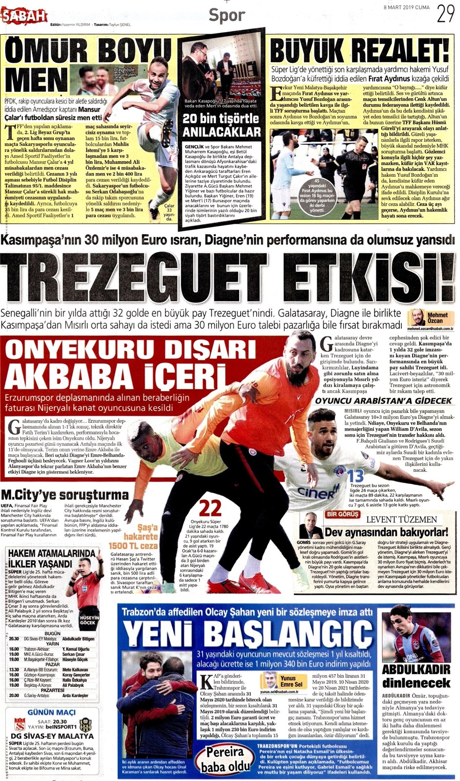 Günün Spor Manşetleri (08.03.2019) 6