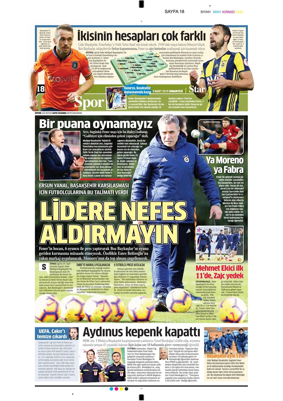 Günün Spor Manşetleri 9 Mart 2019 3