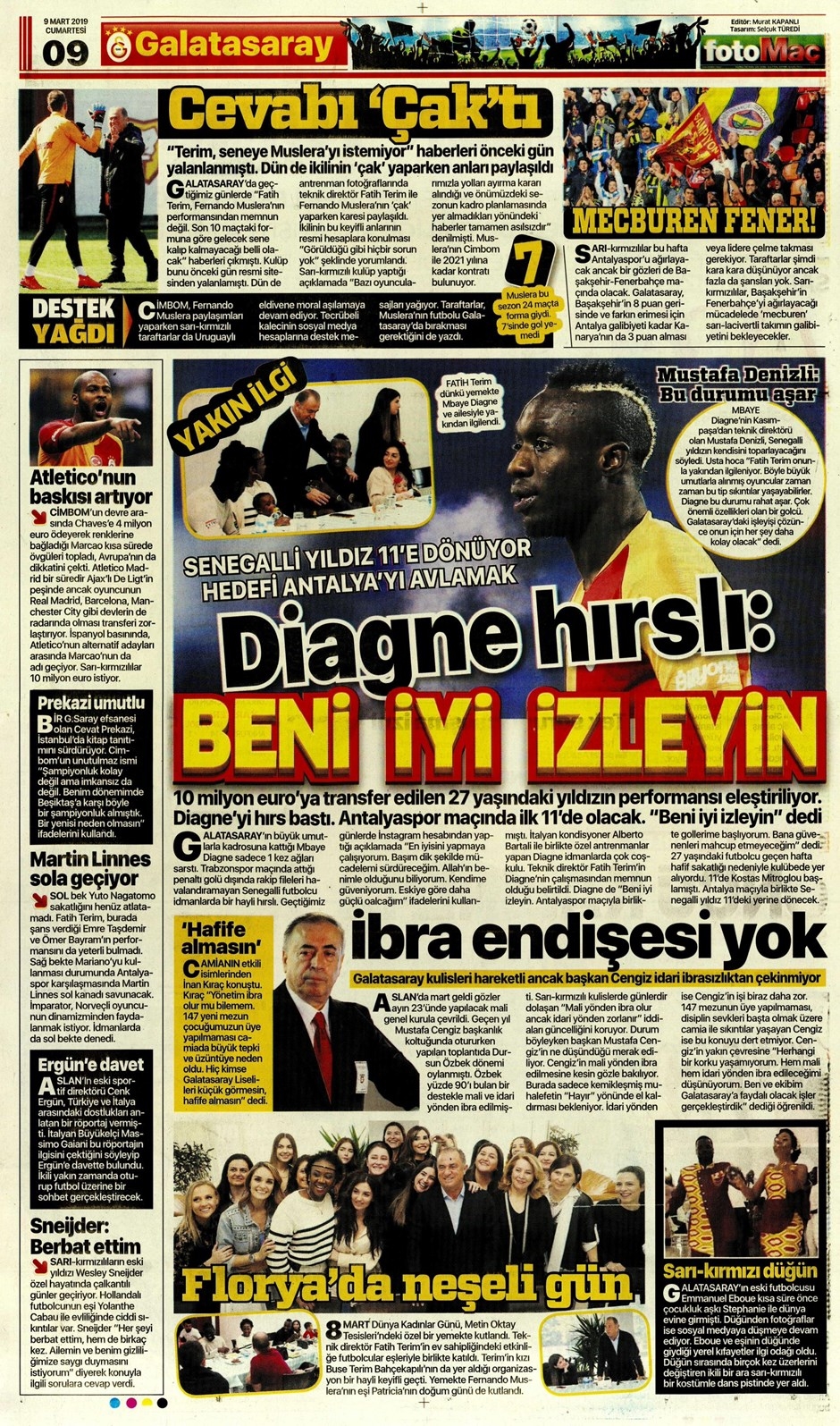 Günün Spor Manşetleri 9 Mart 2019 9