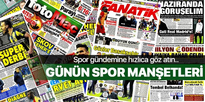 Günün Spor Manşetleri 9 Mart 2019