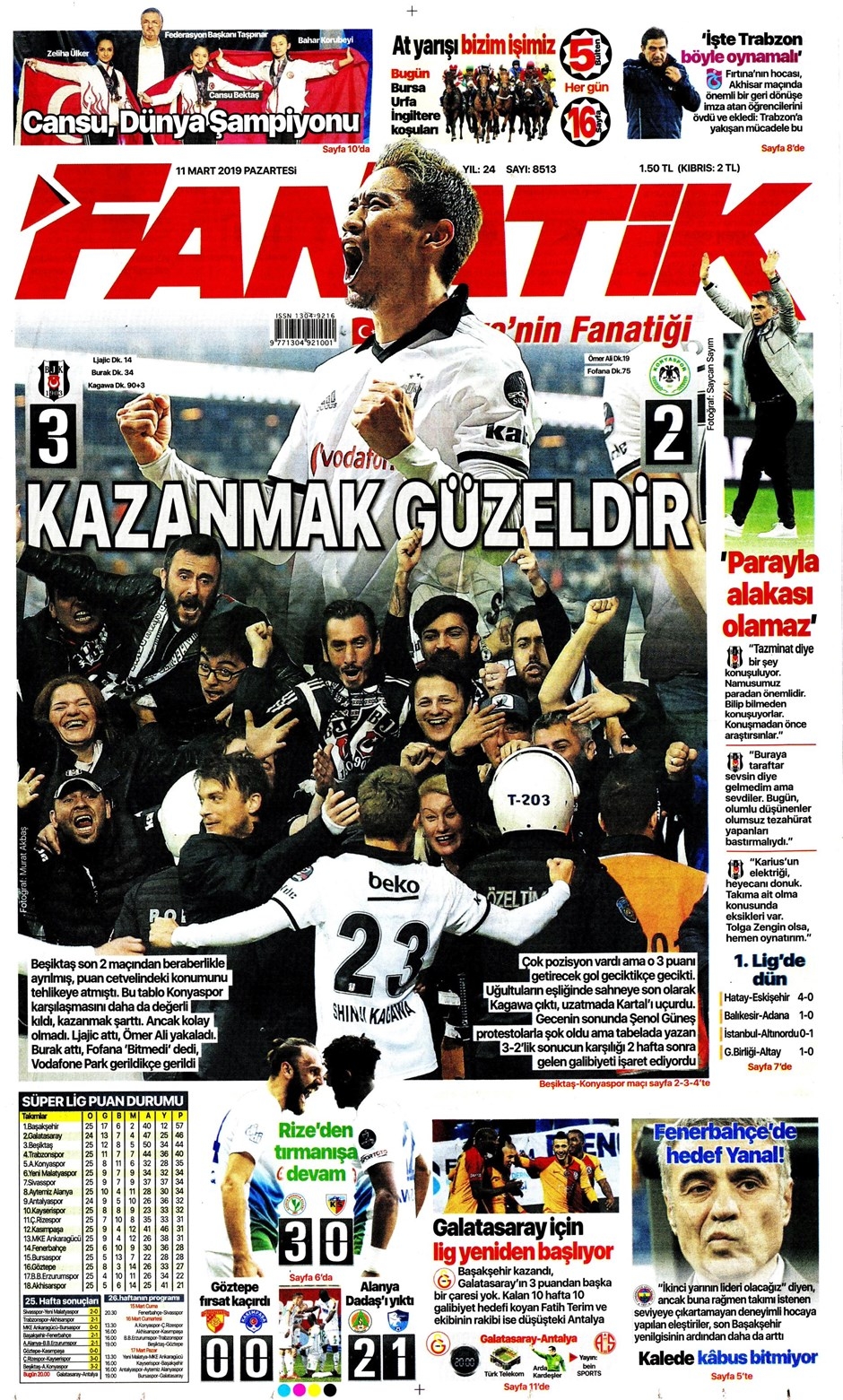 Günün Spor Manşetleri (11 MART 2019) 6