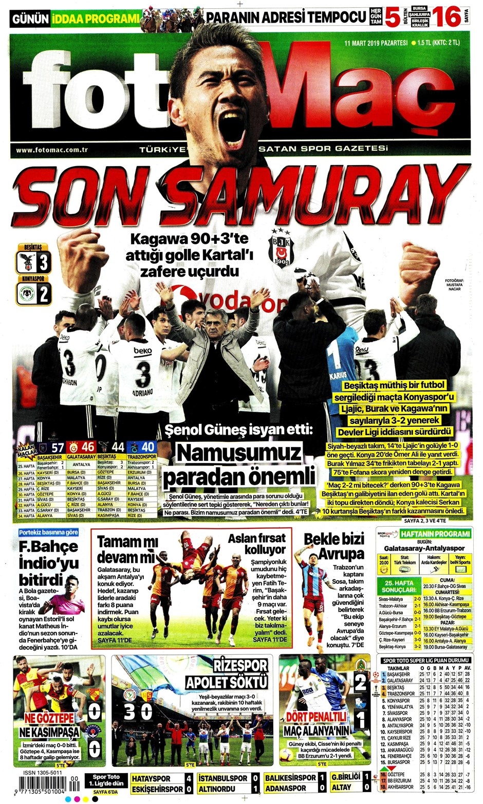 Günün Spor Manşetleri (11 MART 2019) 8