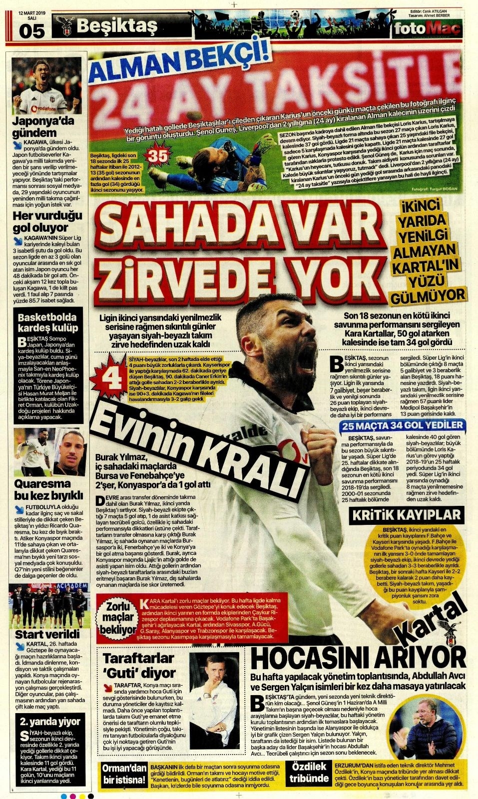 Günün Spor Manşetleri (12 MART 2019) 13