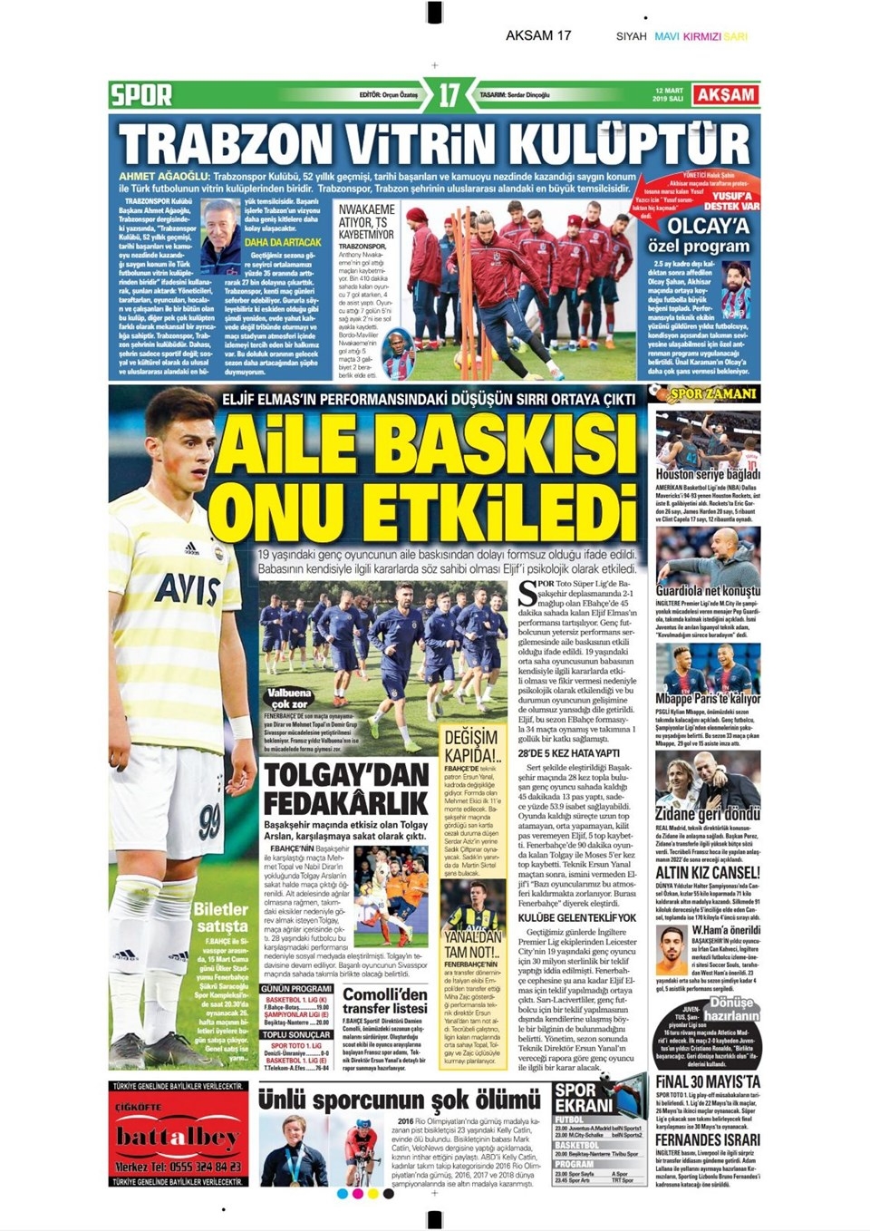 Günün Spor Manşetleri (12 MART 2019) 14